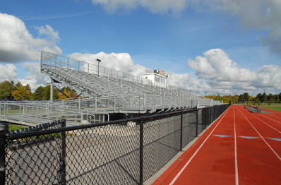 A track with sports facility fencing around it in Phoenix, AZ